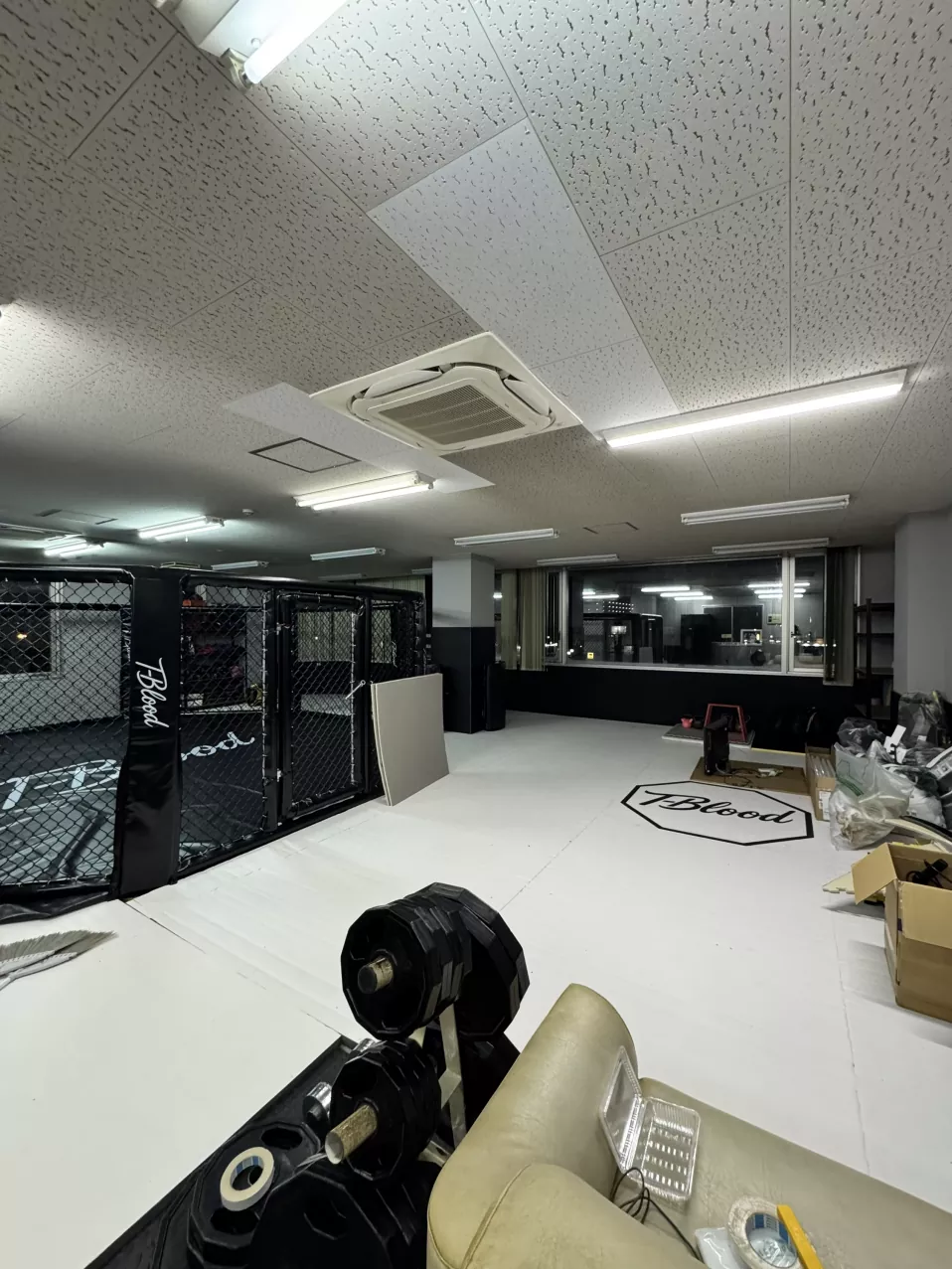 Actualización del proyecto del cliente: Se completó la instalación del gimnasio profesional MMA Octagon & Roll Mat