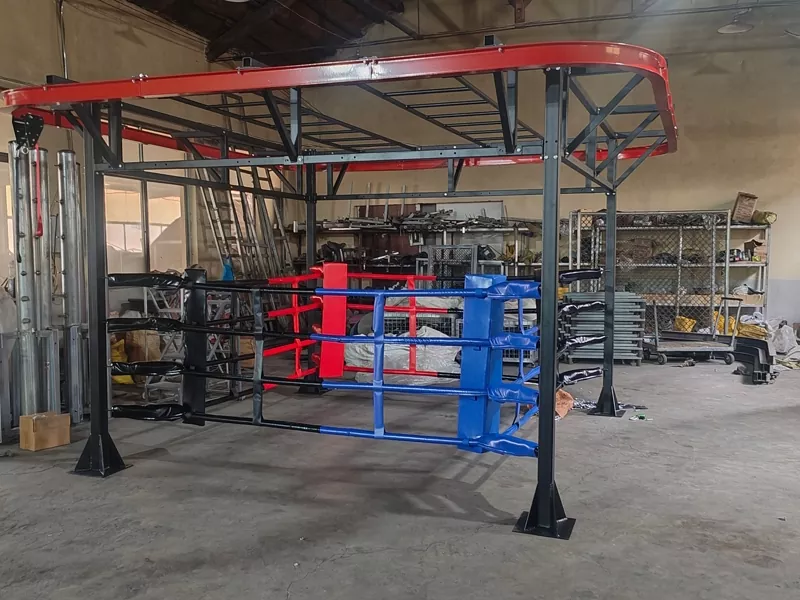 ¿Por qué conformarse con un ring de boxeo estándar cuando puedes tener un centro de entrenamiento personalizado todo en uno?