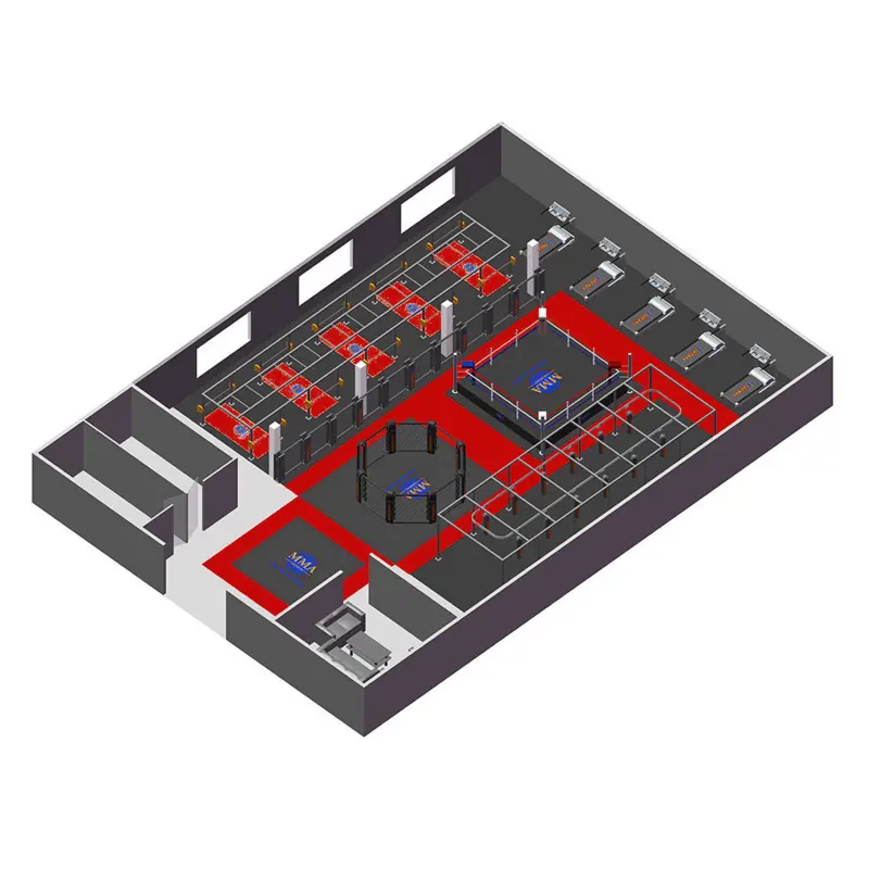 Pista Curva para Sacos de Boxeo