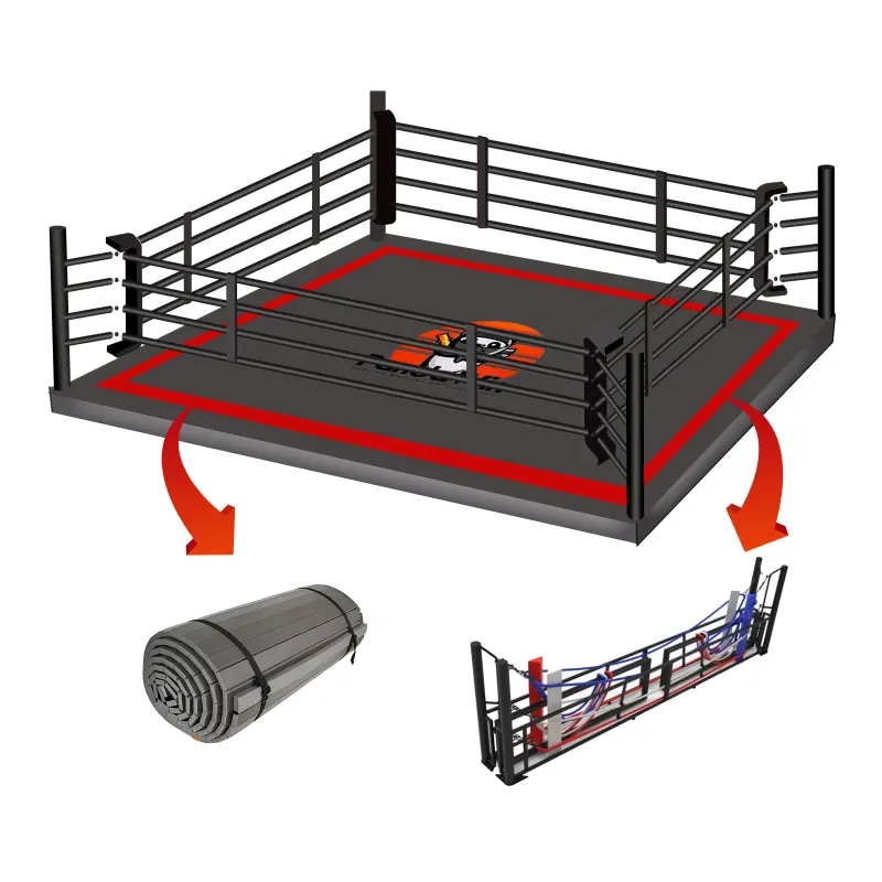 Ring de boxeo plegable