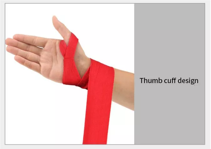 Hand wraps being worn for wrist support
